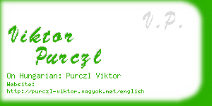 viktor purczl business card